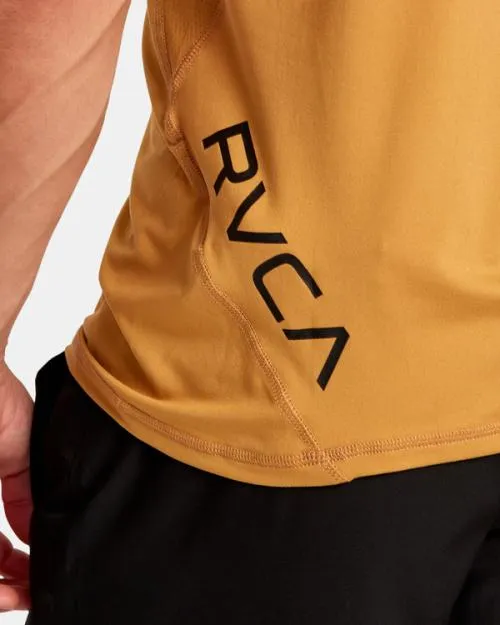Rvca Sport Vent Performance Tee Tumeric SportMen Short Sleeves
