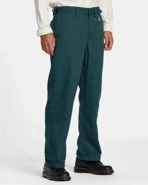 Rvca Spun Spirit Studio Chinos Deep Forest WomenMen Pants