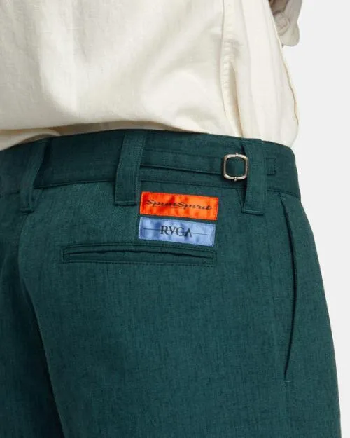 Rvca Spun Spirit Studio Chinos Deep Forest WomenMen Pants
