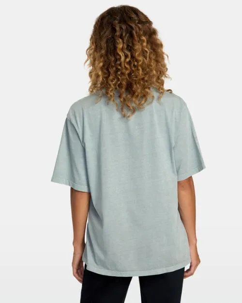 Rvca Sun Baked Tee Shale Women Tees and Tanks