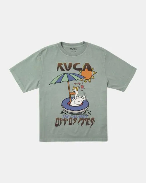 Rvca Sun Baked Tee Shale Women Tees and Tanks