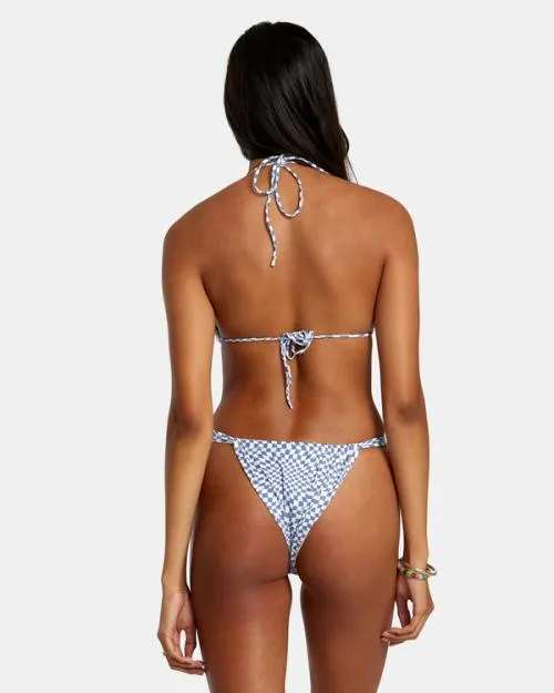 Rvca Swerve Check Medium Bikini Bottoms Coast Women Bikini Bottoms