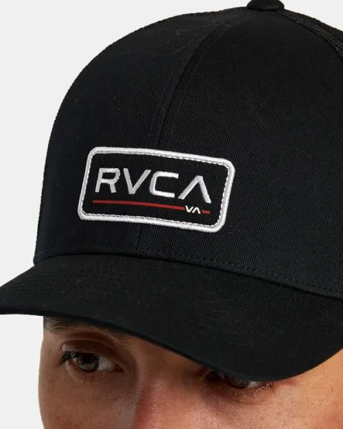 Rvca Ticket Trucker III Hat Black Black Men Hats and Beanies