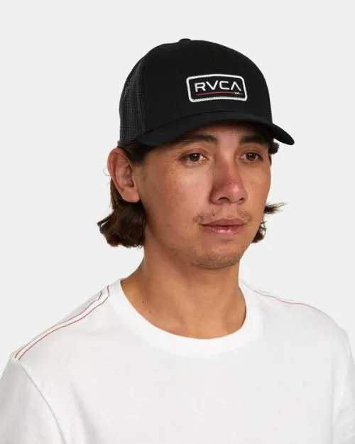Rvca Ticket Trucker III Hat Black Black Men Hats and Beanies