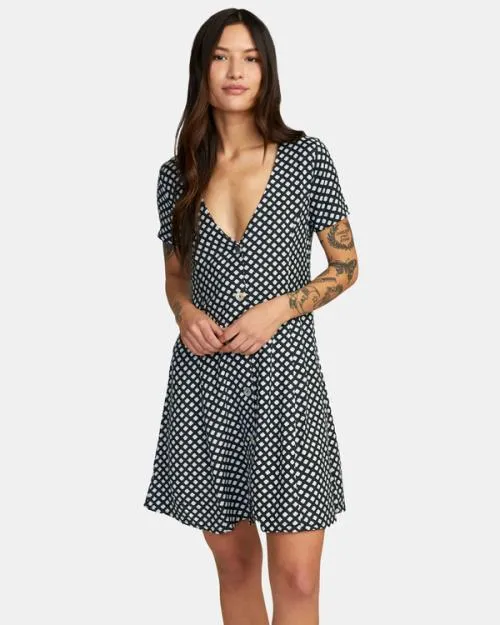 Rvca Understated Mini Dress Rvca Black Women Dresses and Rompers