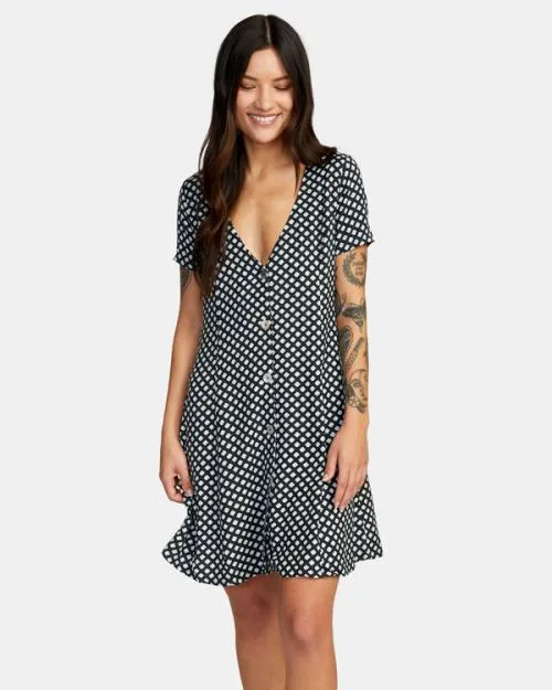 Rvca Understated Mini Dress Rvca Black Women Dresses and Rompers