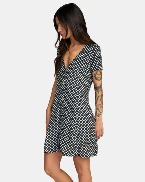 Rvca Understated Mini Dress Rvca Black Women Dresses and Rompers