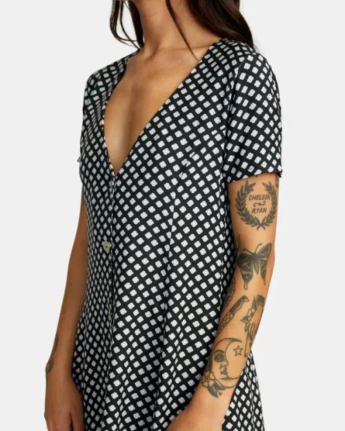 Rvca Understated Mini Dress Rvca Black Women Dresses and Rompers