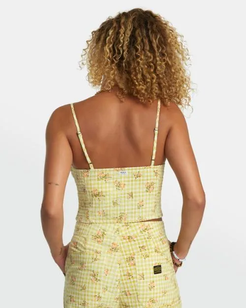 Rvca United Tank Top Golden Women Tops