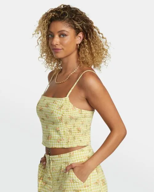 Rvca United Tank Top Golden Women Tops