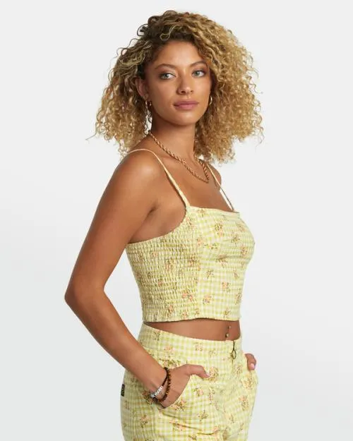 Rvca United Tank Top Golden Women Tops