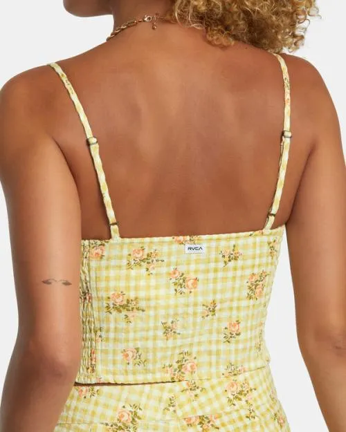 Rvca United Tank Top Golden Women Tops