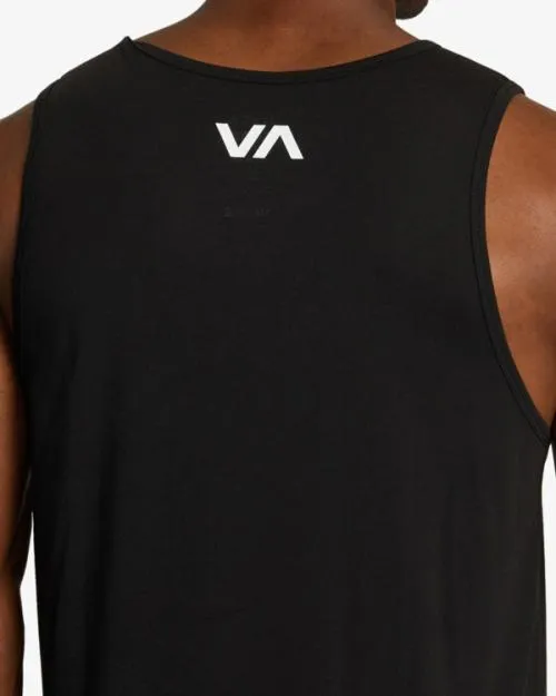 Rvca VA Blur Tank Top Black SportMen Tees and Tanks