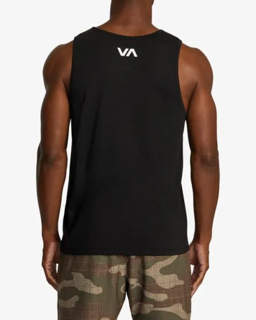 Rvca VA Blur Tank Top Black SportMen Tees and Tanks