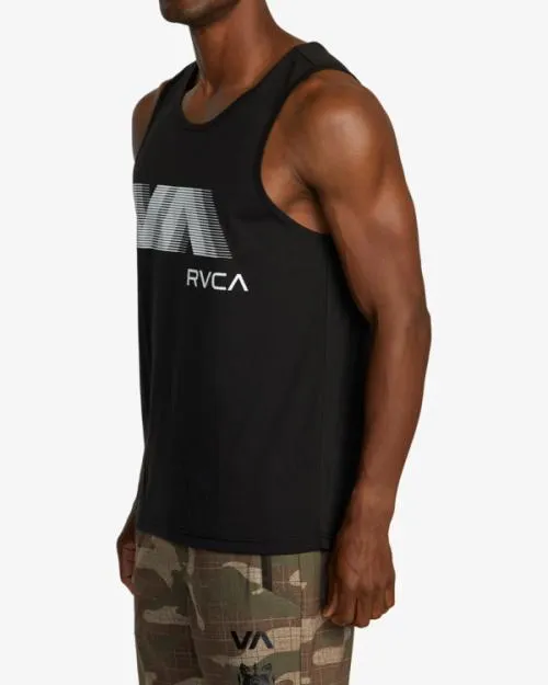 Rvca VA Blur Tank Top Black SportMen Tees and Tanks