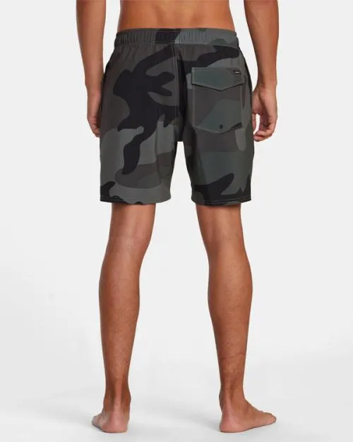 Rvca VA Elastic Waist Boardshorts 17034 Camo Men Boardshorts