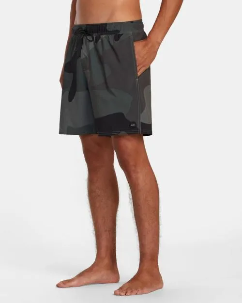 Rvca VA Elastic Waist Boardshorts 17034 Camo Men Boardshorts