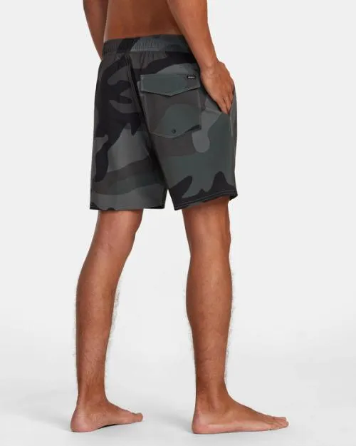 Rvca VA Elastic Waist Boardshorts 17034 Camo Men Boardshorts