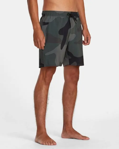 Rvca VA Elastic Waist Boardshorts 17034 Camo Men Boardshorts