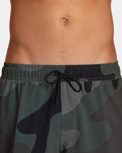 Rvca VA Elastic Waist Boardshorts 17034 Camo Men Boardshorts