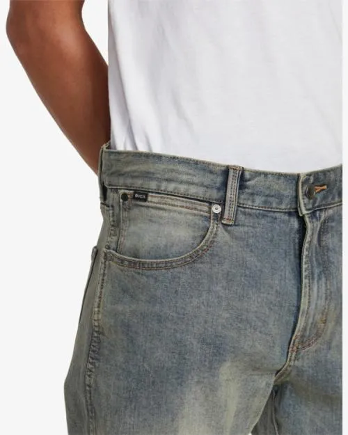 Rvca Weekend ANP Denim Jeans Dark Vintage Men Denim