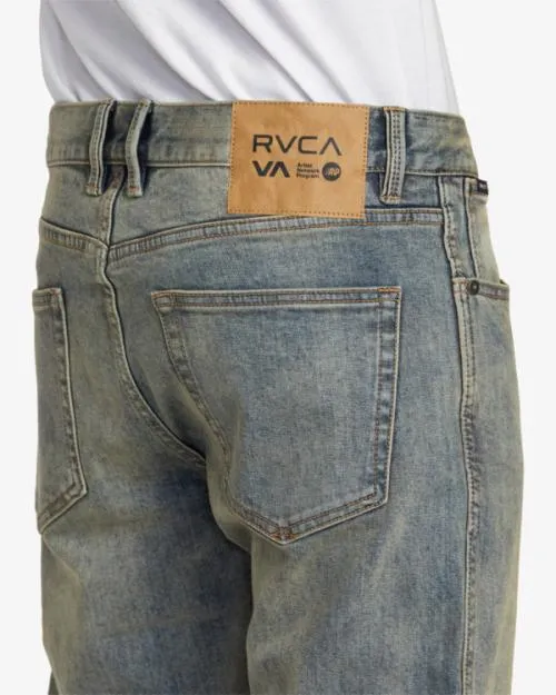 Rvca Weekend ANP Denim Jeans Dark Vintage Men Denim