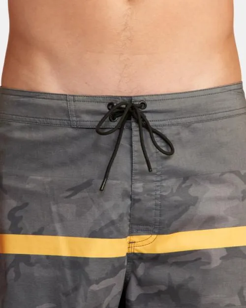 Rvca Westport Hawaii Print Boardshorts 17034 Black Camo Men Boardshorts