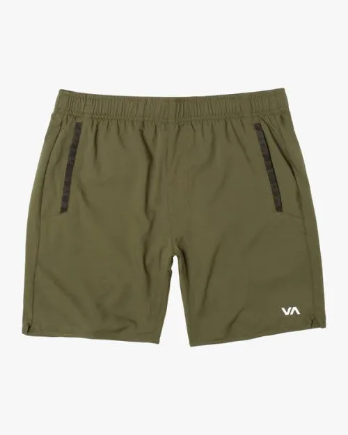 Rvca YOGGER IV ATHLETIC SHORTS 17034 Olive Men Athletic Shorts