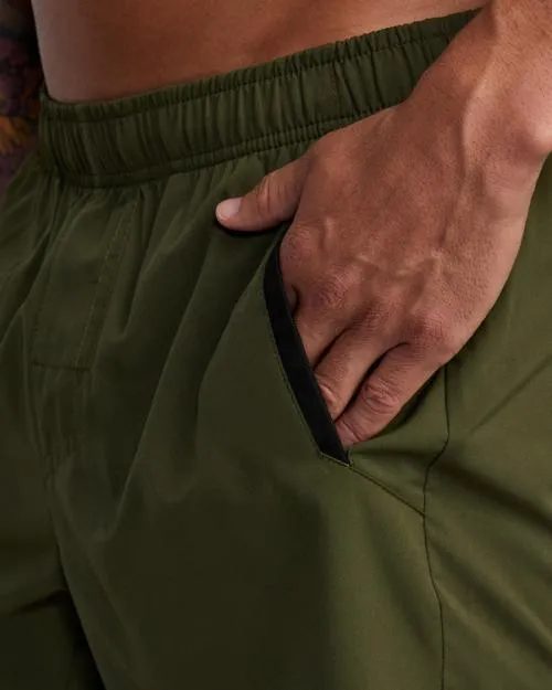 Rvca YOGGER IV ATHLETIC SHORTS 17034 Olive Men Athletic Shorts