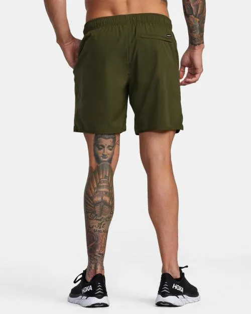 Rvca YOGGER IV ATHLETIC SHORTS 17034 Olive Men Athletic Shorts