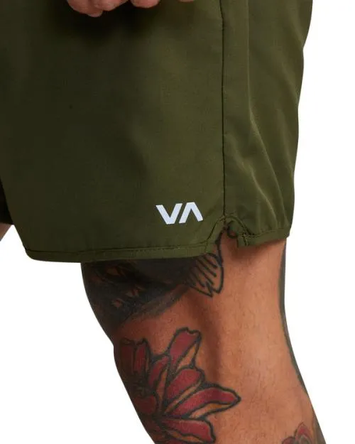 Rvca YOGGER IV ATHLETIC SHORTS 17034 Olive Men Athletic Shorts