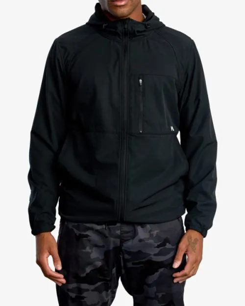Rvca Yogger ZipUp Hooded Jacket II Black SportMen Jackets