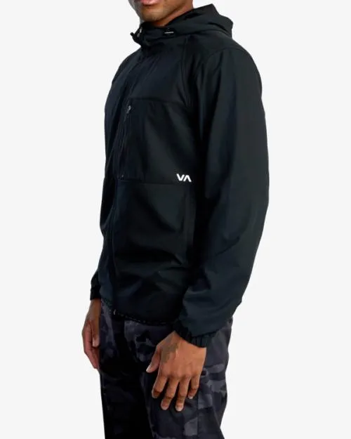 Rvca Yogger ZipUp Hooded Jacket II Black SportMen Jackets
