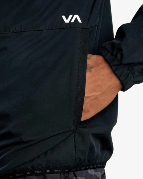 Rvca Yogger ZipUp Hooded Jacket II Black SportMen Jackets
