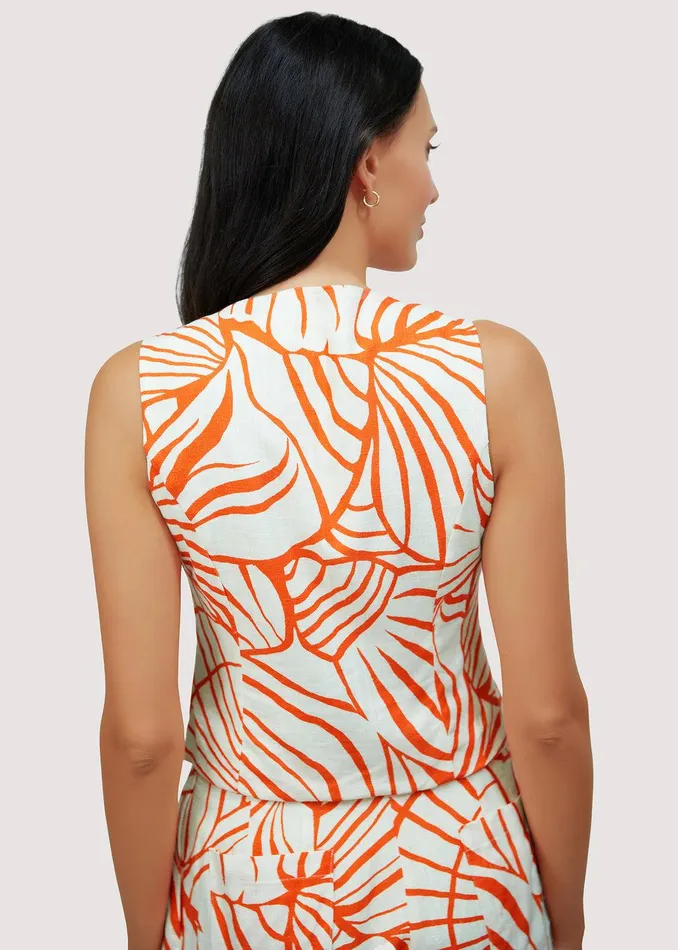 Salt To The Sea Vest Top Redcream Women Lost Wander Tops
