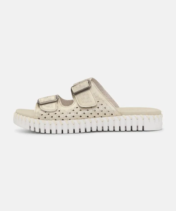 Sandals 8211 Platin Shoes Ilse Jacobsen Tulip Flats