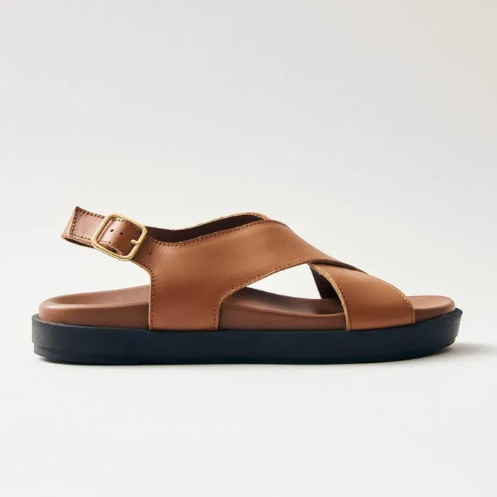 Sandals Women ALOHAS Nico Tan Leather Sandals