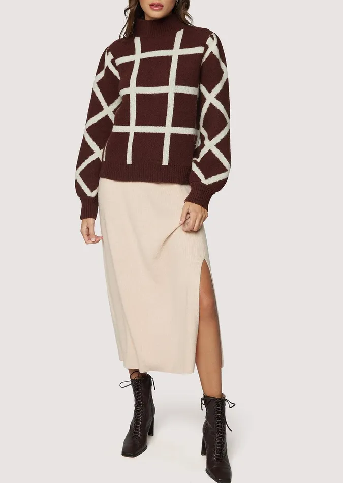 Sandy Rock Midi Skirt Sand Women Lost Wander Skirts