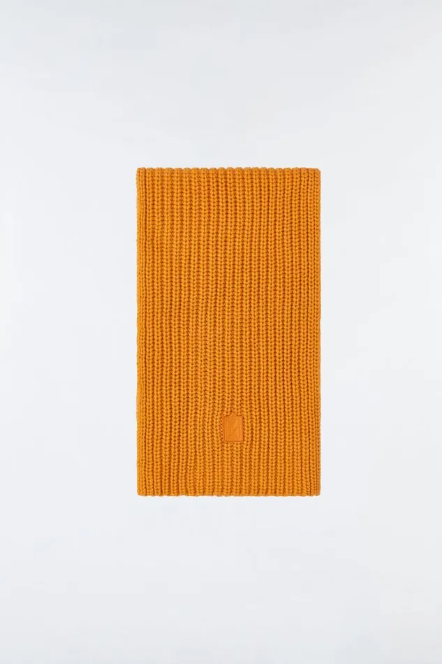 Scarves Men Mackage NELL Rectangular Merino Wool Scarf Neon