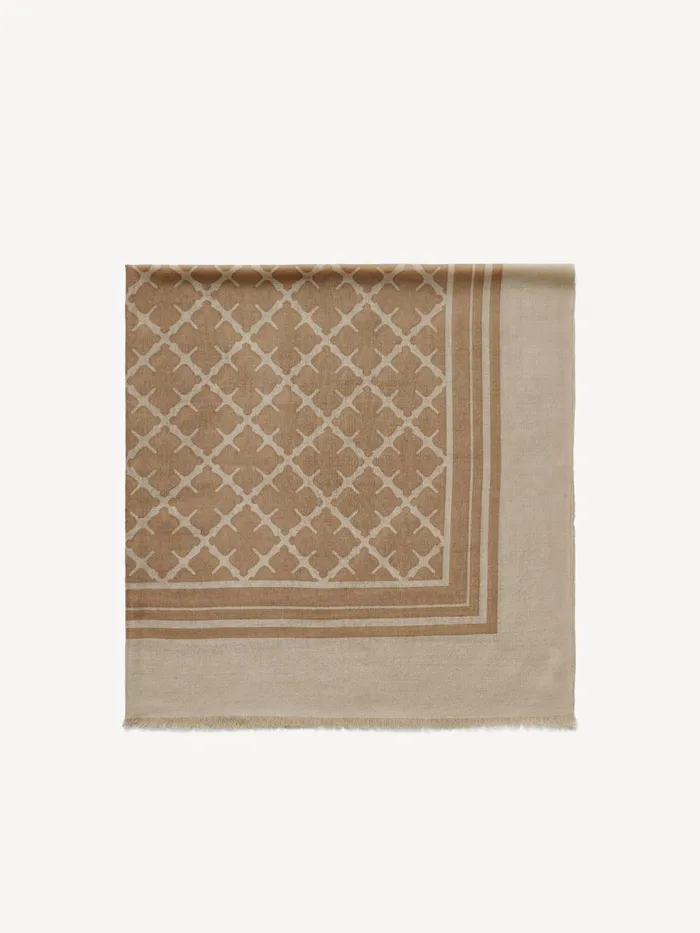 Scarves Women By Malene Birger Cornelis Wool Scarf Oyster Gray