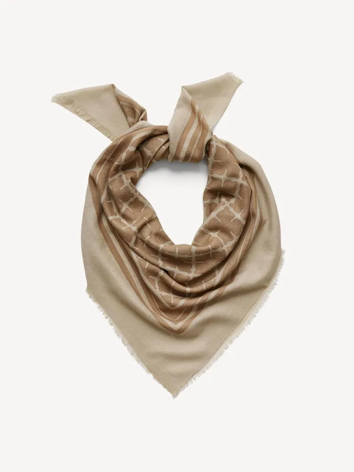 Scarves Women By Malene Birger Cornelis Wool Scarf Oyster Gray Scarves Women By Malene Birger Cornelis Wool Scarf Oyster Gray