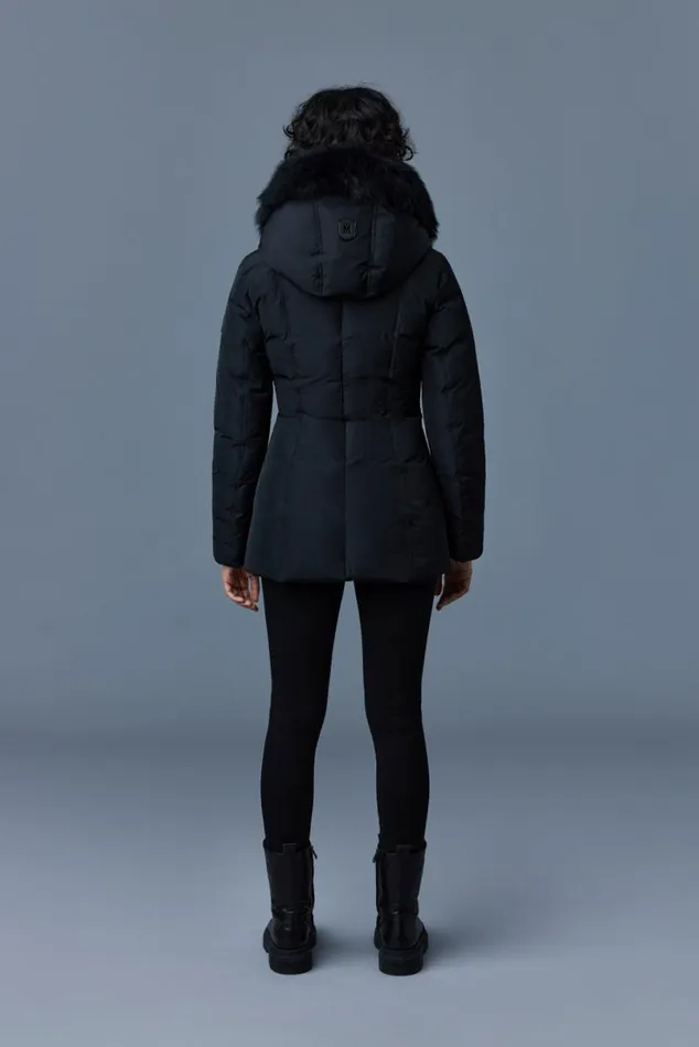 Shearling Jackets Women Mackage ADALI Down Coat With Sheepskin Signature Mackage Collar Black Shearling Jackets Women Mackage ADALI Down Coat With Sheepskin Signature Mackage Collar Black