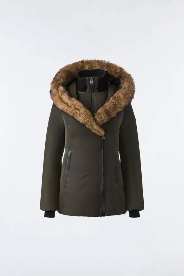 Shearling Jackets Women Mackage ADALI Down Coat With Sheepskin Signature Mackage Collar Black Shearling Jackets Women Mackage ADALI Down Coat With Sheepskin Signature Mackage Collar Black