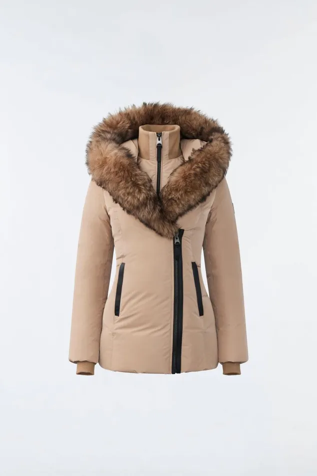 Shearling Jackets Women Mackage ADALI Down Coat With Sheepskin Signature Mackage Collar Black Shearling Jackets Women Mackage ADALI Down Coat With Sheepskin Signature Mackage Collar Black