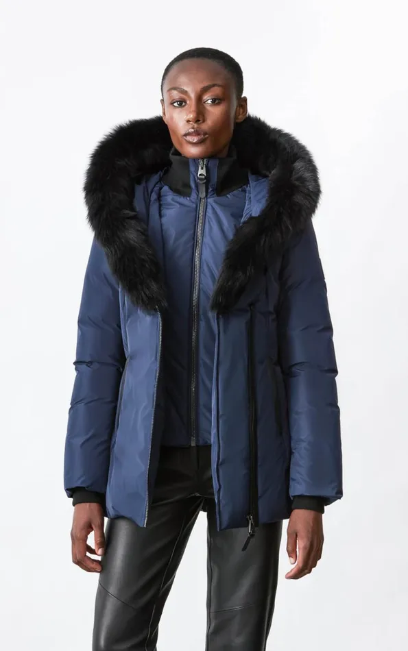 Shearling Jackets Women Mackage ADALI Down Coat With Sheepskin Signature Mackage Collar Black Shearling Jackets Women Mackage ADALI Down Coat With Sheepskin Signature Mackage Collar Black