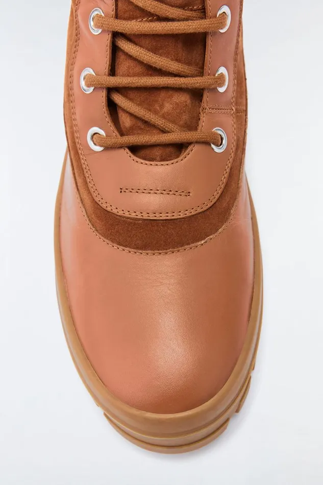 Shearling Lined Boots Men Mackage HERO Lamb Suede Winter Boot For Men Camel