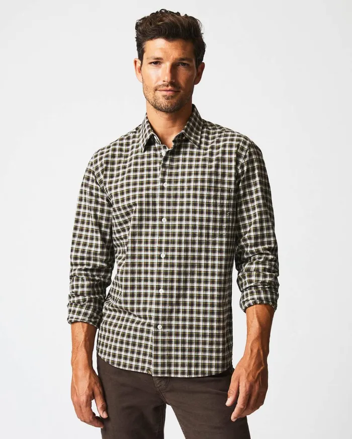 Shirting Men Billy Reid Boucle Check Tuscumbia Shirt Greenblack