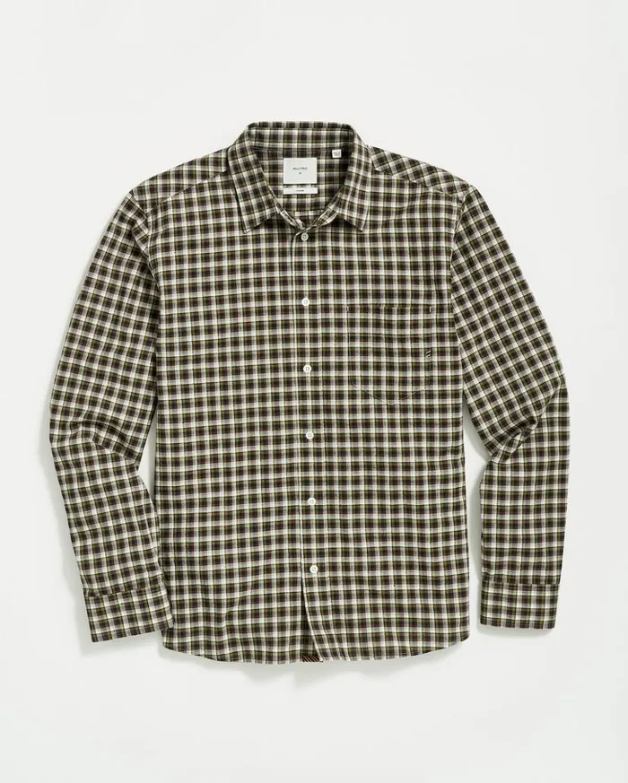 Shirting Men Billy Reid Boucle Check Tuscumbia Shirt Greenblack