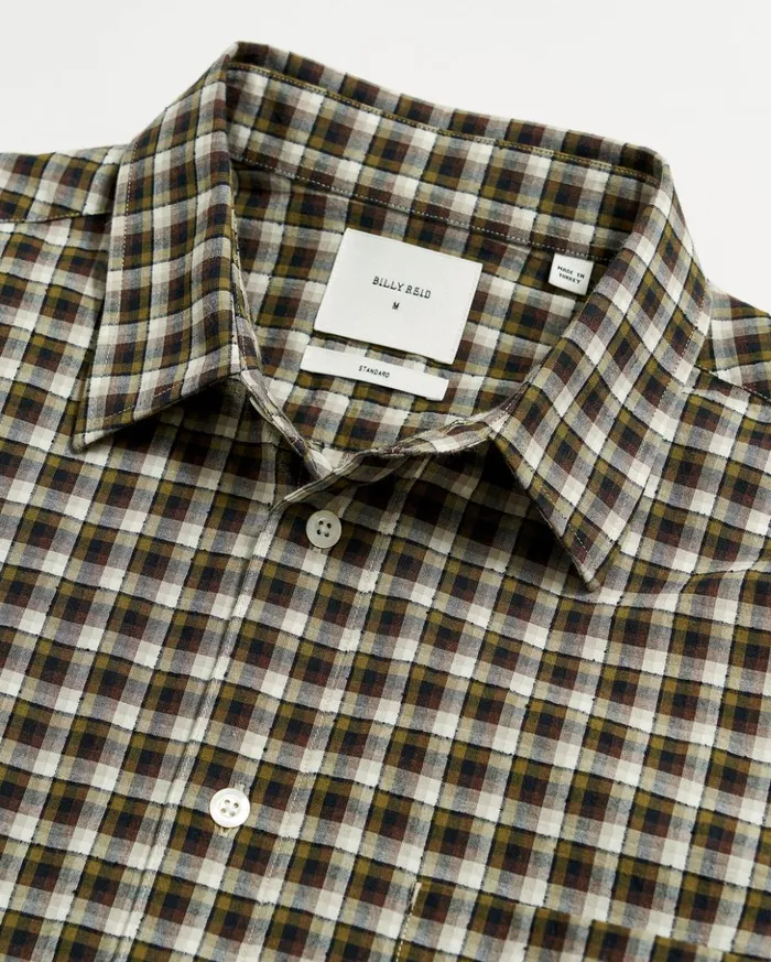 Shirting Men Billy Reid Boucle Check Tuscumbia Shirt Greenblack