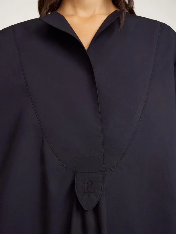 Shirts and Blouses Women By Malene Birger Fayette Organic Cotton Shirt Black Shirts and Blouses Women By Malene Birger Fayette Organic Cotton Shirt Black